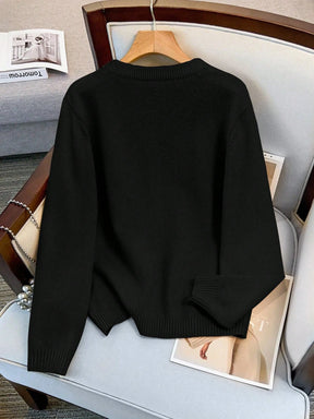 Cardigan Feminina de Manga Longa Gola Redonda - Jaky. Plus Size