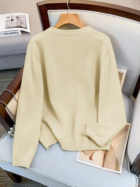 Cardigan Feminina de Manga Longa Gola Redonda - Jaky. Plus Size
