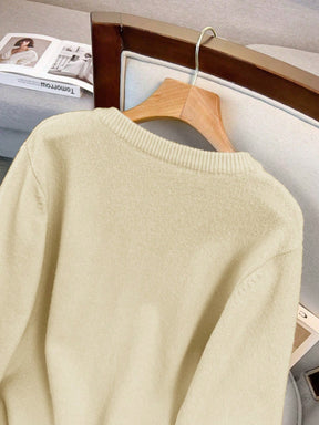 Cardigan Feminina de Manga Longa Gola Redonda - Jaky. Plus Size