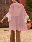 Cardigan Feminino  com Manga Sino - Safira. Plus Size