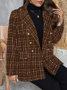 Casaco de Blazer Feminino Manga Longa e Botões na Frente - Lea. Plus Size