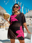 Cobertura de Praia Feminina em Tela - Charlotte. Plus Size
