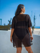 Cobertura de Praia Feminina em Tela - Charlotte. Plus Size