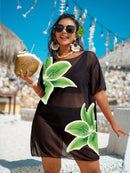 Cobertura de Praia Feminina em Tela - Charlotte. Plus Size