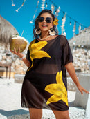 Cobertura de Praia Feminina em Tela - Charlotte. Plus Size