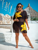 Cobertura de Praia Feminina em Tela - Charlotte. Plus Size