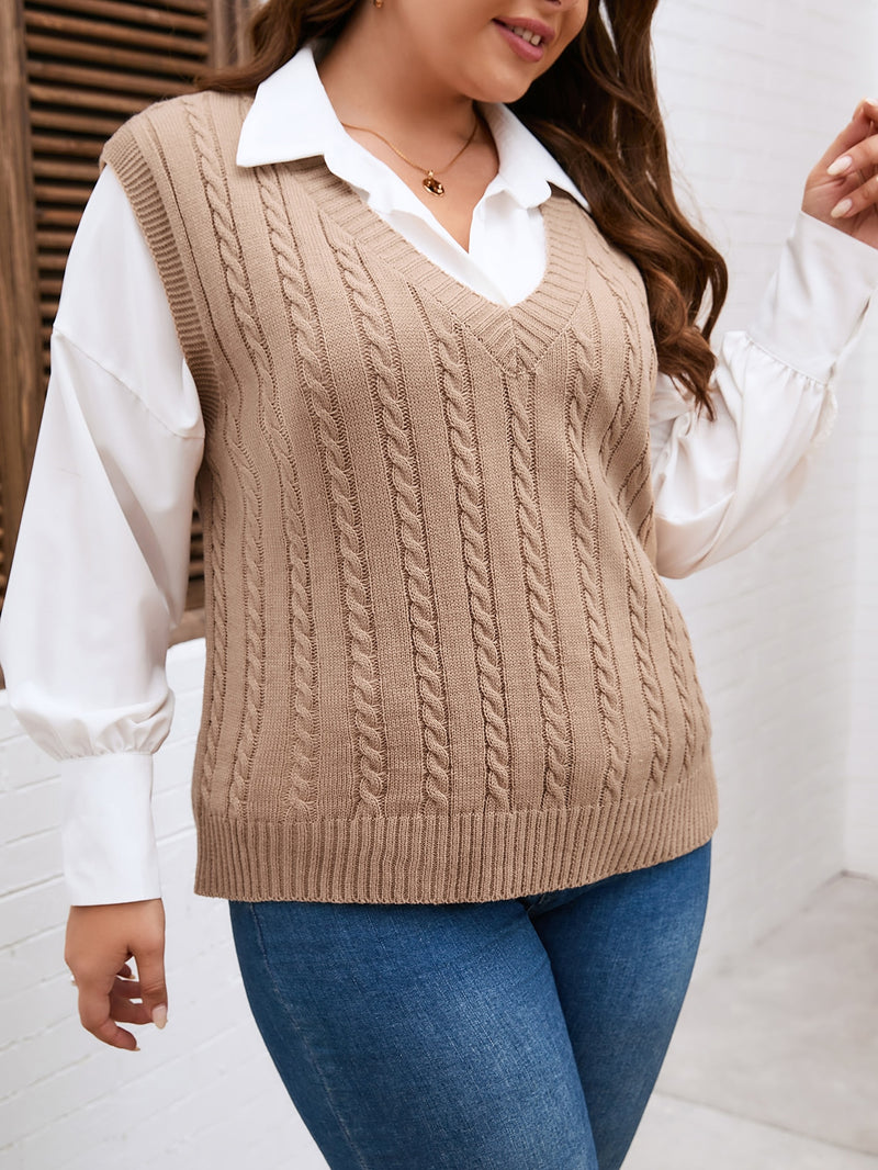 Colete Feminino Decote V Pequeno Kananda Plus Size