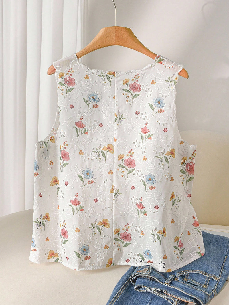 Colete Feminino Sem Mangas com Amarração na Frente - Cristina. Plus Size