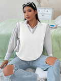 Colete Feminino Gola V Lucia Plus Size