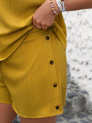 Conjunto Feminino Camisa de Manga Curta e Shorts - Dinz. Plus Size