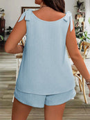 Conjunto Feminino Com Alça De Amarrar Sara Plus Size