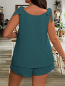 Conjunto Feminino Com Alça De Amarrar Sara Plus Size