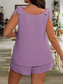 Conjunto Feminino Com Alça De Amarrar Sara Plus Size