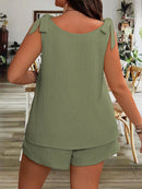 Conjunto Feminino Com Alça De Amarrar Sara Plus Size