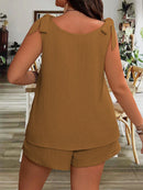 Conjunto Feminino Com Alça De Amarrar Sara Plus Size