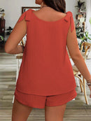 Conjunto Feminino Com Alça De Amarrar Sara Plus Size