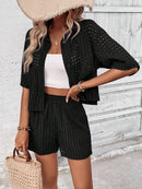 Conjunto Feminino De Camisa de manga curta E Shorts -Lysandra