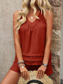 Conjunto Feminino  Regata Com Decote Em V Vanessa Plus Size