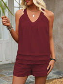 Conjunto Feminino  Regata Com Decote Em V Vanessa Plus Size