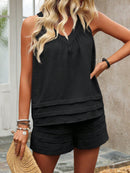 Conjunto Feminino  Regata Com Decote Em V Vanessa Plus Size