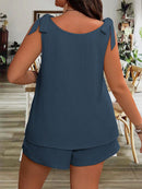 Conjunto Feminino Com Alça De Amarrar Sara Plus Size