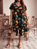 Conjunto Feminino de Manga Curta e Bermuda - Alisse. Plus Size.