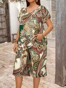 Conjunto Feminino de Manga Curta e Bermuda - Alisse. Plus Size