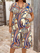 Conjunto Feminino de Manga Curta e Bermuda - Alisse. Plus Size