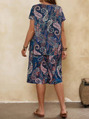 Conjunto Feminino de Manga Curta e Bermuda - Alisse. Plus Size