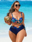 Conjunto de Biquíni Feminino 2 Peças com Top Assimétrico - Serena. Plus Size