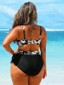 Conjunto de Biquíni Feminino 2 Peças com Top Assimétrico - Serena. Plus Size