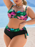 Conjunto de Biquíni Feminino 2 Peças com Top Assimétrico - Serena. Plus Size