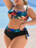 Conjunto de Biquíni Feminino 2 Peças com Top Assimétrico - Serena. Plus Size
