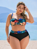 Conjunto de Biquíni Feminino 2 Peças com Top Assimétrico - Serena. Plus Size
