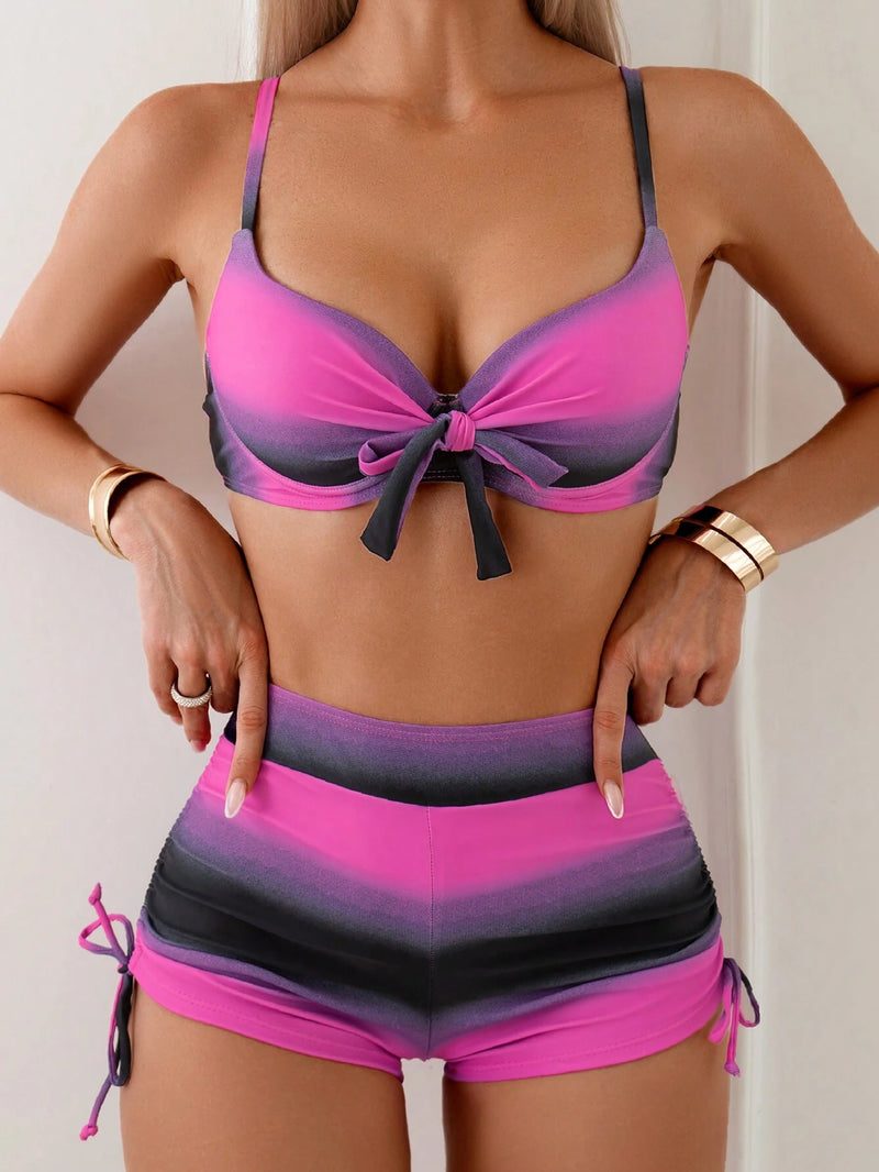 Conjunto de Biquíni Feminino 2 Peças com frente torcida - Beatricy