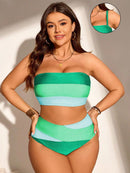 Conjunto de Biquíni Feminino com Alças Removivel - Cristina. Plus Size