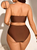 Conjunto de Biquíni Feminino com Alças Removivel - Cristina. Plus Size