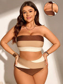 Conjunto de Biquíni Feminino com Alças Removivel - Cristina. Plus Size