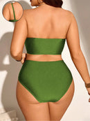 Conjunto de Biquíni Feminino com Alças Removivel - Cristina. Plus Size