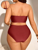 Conjunto de Biquíni Feminino com Alças Removivel - Cristina. Plus Size