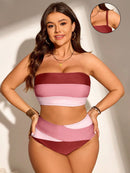 Conjunto de Biquíni Feminino com Alças Removivel - Cristina. Plus Size