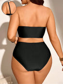 Conjunto de Biquíni Feminino com Alças Removivel - Cristina. Plus Size