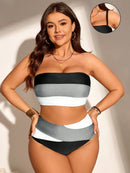 Conjunto de Biquíni Feminino com Alças Removivel - Cristina. Plus Size