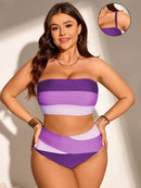 Conjunto de Biquíni Feminino com Alças Removivel - Cristina. Plus Size