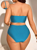 Conjunto de Biquíni Feminino com Alças Removivel - Cristina. Plus Size