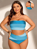 Conjunto de Biquíni Feminino com Alças Removivel - Cristina. Plus Size