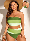 Conjunto de Biquíni Feminino com Alças Removivel - Cristina. Plus Size