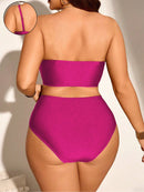 Conjunto de Biquíni Feminino com Alças Removivel - Cristina. Plus Size