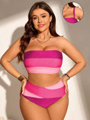 Conjunto de Biquíni Feminino com Alças Removivel - Cristina. Plus Size