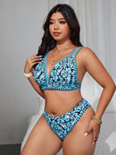 Conjunto de Biquíni Feminino de Cintura Alta - Belinda. Plus Size